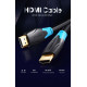 Vention Кабел HDMI v2.0 M / M 4K/60Hz Gold - 1.5M Black - AACBG