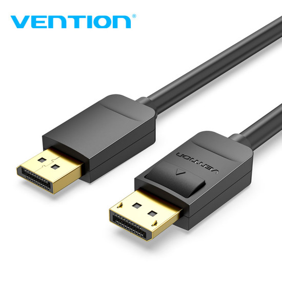 Vention Кабел Cable - Display Port v1.2 DP M / M Black 4K 1.5M - HACBG Vention Кабел Cable - Display Port v1.2 DP M / M Black 4K 1.5M - HACBG