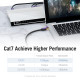 Vention Кабел LAN SSTP Cat.7 Patch Cable - 1M Black 10Gbps - ICDBF