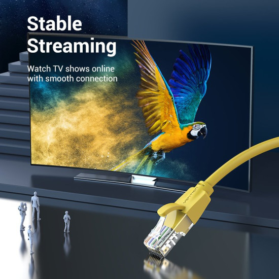 Vention Кабел LAN UTP Cat.6 Patch Cable - 2M Yellow - IBEYH Vention Кабел LAN UTP Cat.6 Patch Cable - 2M Yellow - IBEYH