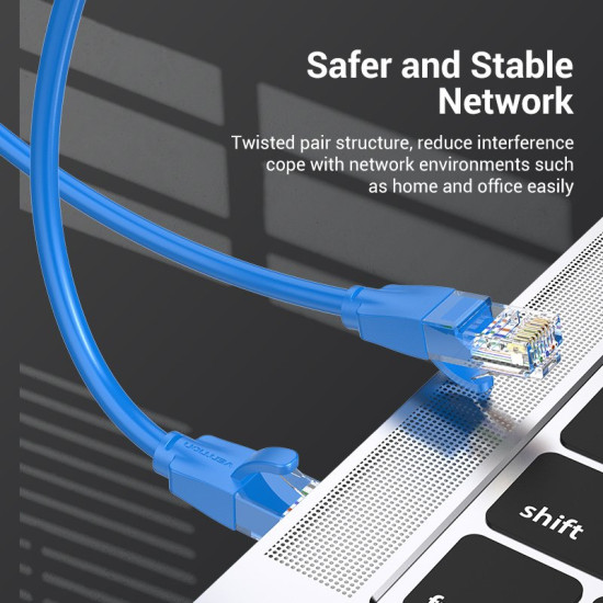 Vention Кабел LAN UTP Cat.6 Patch Cable - 1.5M Blue - IBELG Vention Кабел LAN UTP Cat.6 Patch Cable - 1.5M Blue - IBELG