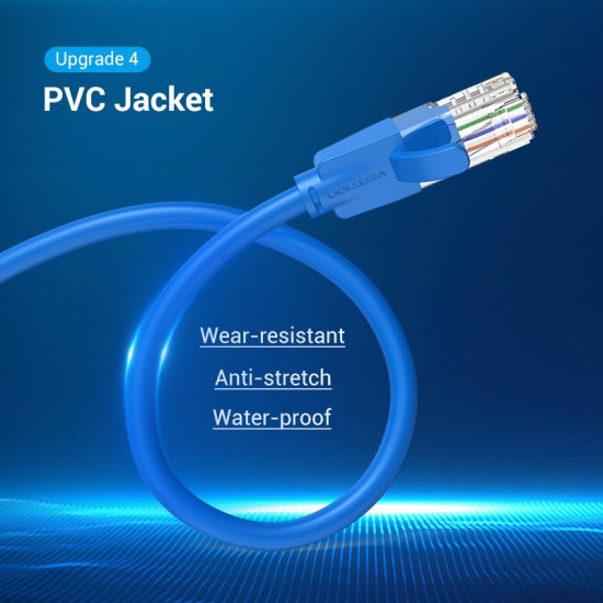 Vention Кабел LAN UTP Cat.6 Patch Cable - 1.5M Blue - IBELG Vention Кабел LAN UTP Cat.6 Patch Cable - 1.5M Blue - IBELG