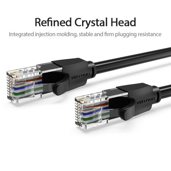 Vention Кабел LAN UTP Cat.6 Patch Cable - 2M Black - IBEBH Vention Кабел LAN UTP Cat.6 Patch Cable - 2M Black - IBEBH