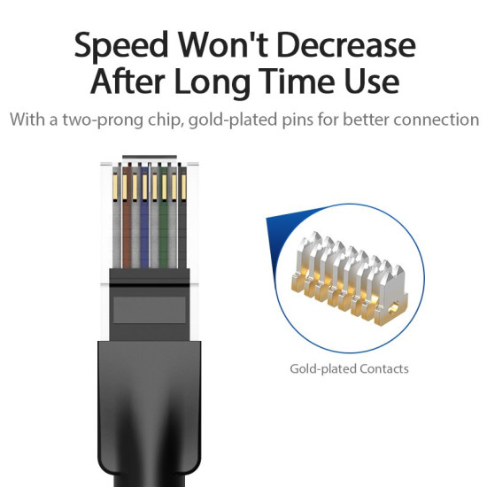 Vention Кабел LAN UTP Cat.6 Patch Cable - 2M Black - IBEBH Vention Кабел LAN UTP Cat.6 Patch Cable - 2M Black - IBEBH