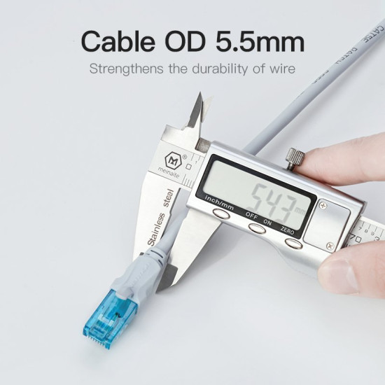 Vention Кабел LAN UTP Cat5e Patch Cable - 5M Blue - VAP-A10-S500 Vention Кабел LAN UTP Cat5e Patch Cable - 5M Blue - VAP-A10-S500