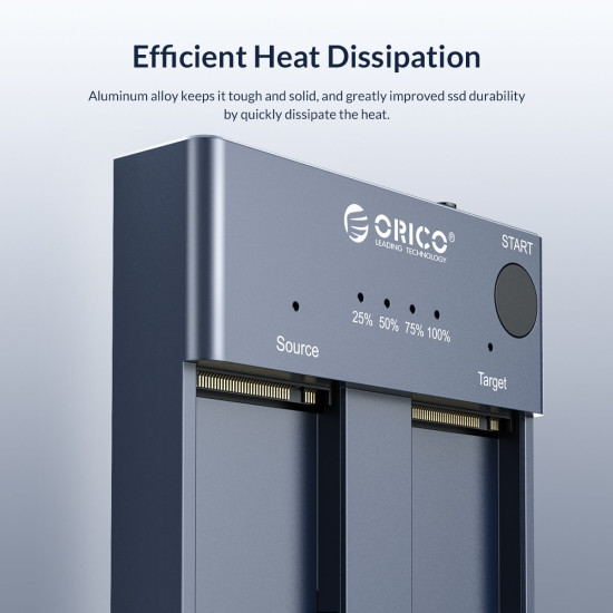 Orico докинг станция Storage - Duplicator for SSD NVMe M.2 - M2P2-C3-C Orico докинг станция Storage - Duplicator for SSD NVMe M.2 - M2P2-C3-C
