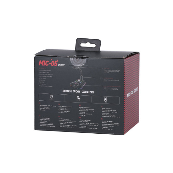 Marvo Геймърски микрофон Gaming USB Microphone - MIC-05 - USB, RGB Marvo Геймърски микрофон Gaming USB Microphone - MIC-05 - USB, RGB