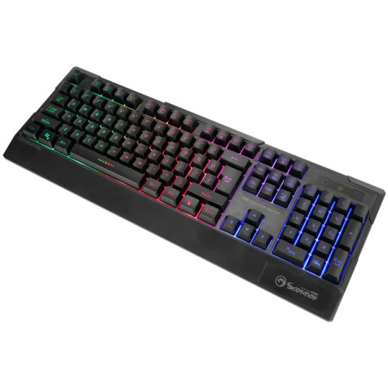 Marvo геймърска клавиатура Gaming Keyboard K606 - Wrist support, 104 keys, Anti-ghosting, Backlight - MARVO-K606 Marvo геймърска клавиатура Gaming Keyboard K606 - Wrist support, 104 keys, Anti-ghosting, Backlight - MARVO-K606