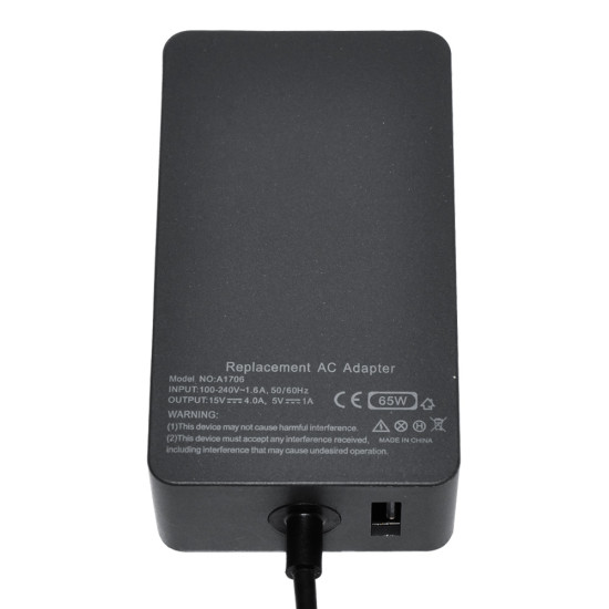 Makki зарядно за лаптоп заместител Laptop Adapter Microsoft Surface - 15V 4A 65W + USB 5V/1A - MAKKI-NA-MS-53 Makki зарядно за лаптоп заместител Laptop Adapter Microsoft Surface - 15V 4A 65W + USB 5V/1A - MAKKI-NA-MS-53