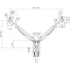 Makki Стойка за два монитора Monitor Mount - GL732 Aluminuim White - 2 Monitors, Gas Lifters, 2 x USB3.0 - MA-GL732-U3-WH Makki Стойка за два монитора Monitor Mount - GL732 Aluminuim White - 2 Monitors, Gas Lifters, 2 x USB3.0 - MA-GL732-U3-WH