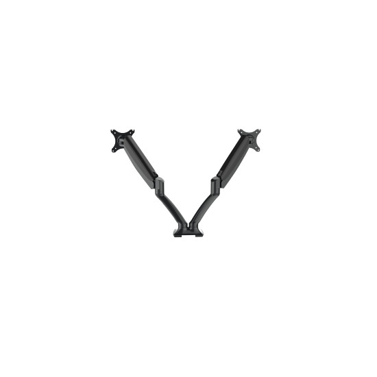 Makki Стойка за два монитора Monitor Mount - GL502 Aluminuim Black - 2 Monitors, Gas Lifters - MA-GL502-BK Makki Стойка за два монитора Monitor Mount - GL502 Aluminuim Black - 2 Monitors, Gas Lifters - MA-GL502-BK