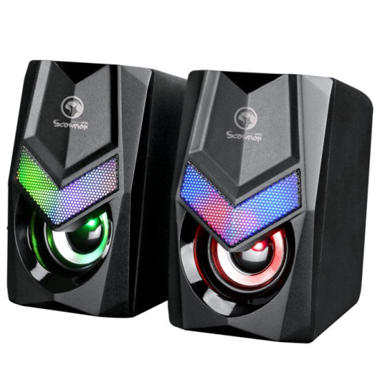 Marvo тонколони Gaming Speakers 2.0 6W Rainbow backlight - MARVO-SG-118 Marvo тонколони Gaming Speakers 2.0 6W Rainbow backlight - MARVO-SG-118