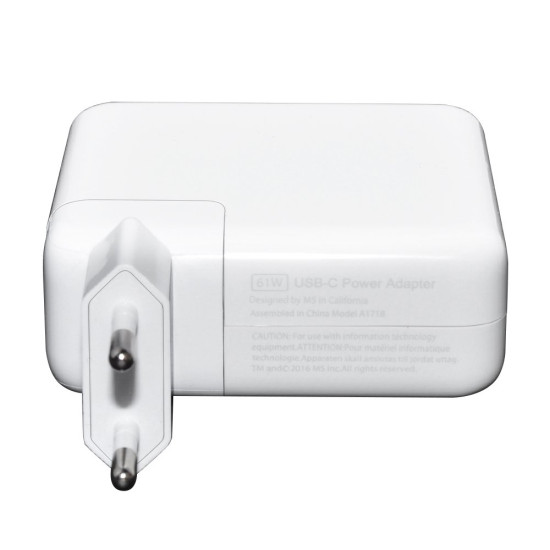 Makki зарядно за лаптоп заместител Laptop Adapter Apple - 61W TYPE-C With USB-C Cable - MAKKI-NA-AP-37 Makki зарядно за лаптоп заместител Laptop Adapter Apple - 61W TYPE-C With USB-C Cable - MAKKI-NA-AP-37