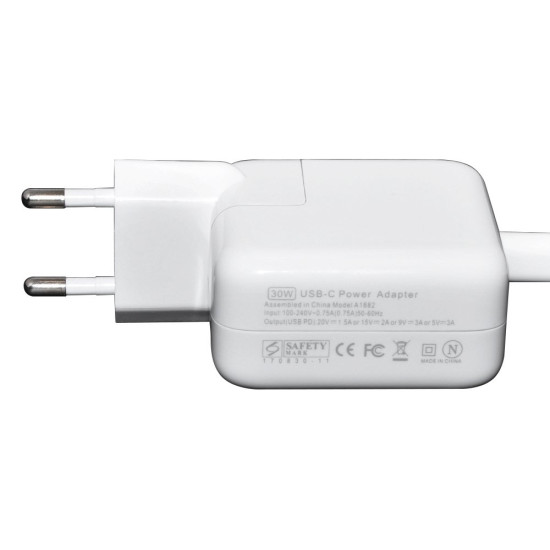 Makki зарядно за лаптоп заместител Laptop Adapter Apple - 29W TYPE-C With USB-C Cable - MAKKI-NA-AP-36 Makki зарядно за лаптоп заместител Laptop Adapter Apple - 29W TYPE-C With USB-C Cable - MAKKI-NA-AP-36
