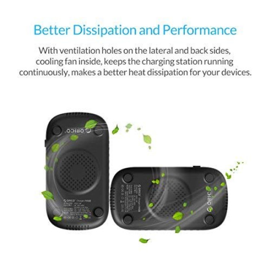 Orico зарядна станция за мобилни устройства Charger Station 220V - 10 x USB 120W black - DUK-10P-EU-BK Orico зарядна станция за мобилни устройства Charger Station 220V - 10 x USB 120W black - DUK-10P-EU-BK