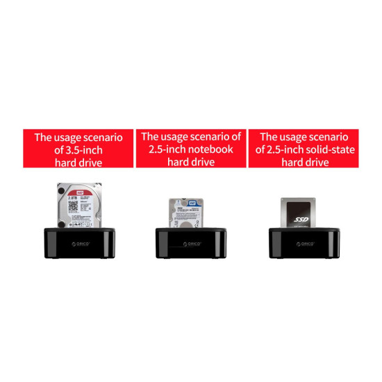 Orico докинг станция Storage - HDD/SSD Dock - 2 BAY Clone 2.5/3.5 USB3.0 - 6228US3-C Orico докинг станция Storage - HDD/SSD Dock - 2 BAY Clone 2.5/3.5 USB3.0 - 6228US3-C