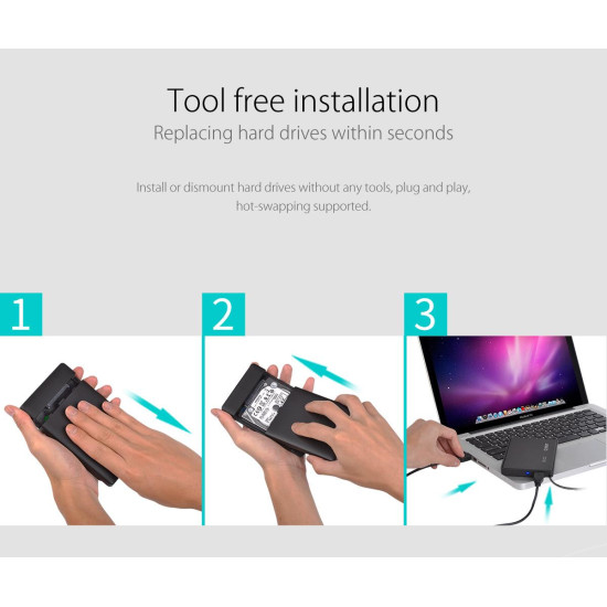 Orico кутия за диск Storage - Case - 3.5 inch USB3.0 UASP black - 3588US3 Orico кутия за диск Storage - Case - 3.5 inch USB3.0 UASP black - 3588US3