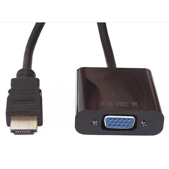 VCom Адаптер Adapter HDMI M to VGA F - CG591-B-0.15m VCom Адаптер Adapter HDMI M to VGA F - CG591-B-0.15m