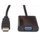 VCom Адаптер Adapter HDMI M to VGA F - CG591-B-0.15m VCom Адаптер Adapter HDMI M to VGA F - CG591-B-0.15m
