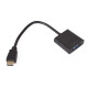 VCom Адаптер Adapter HDMI M to VGA F - CG591-B-0.15m VCom Адаптер Adapter HDMI M to VGA F - CG591-B-0.15m
