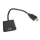 VCom Адаптер Adapter HDMI M to VGA F - CG591-B-0.15m VCom Адаптер Adapter HDMI M to VGA F - CG591-B-0.15m