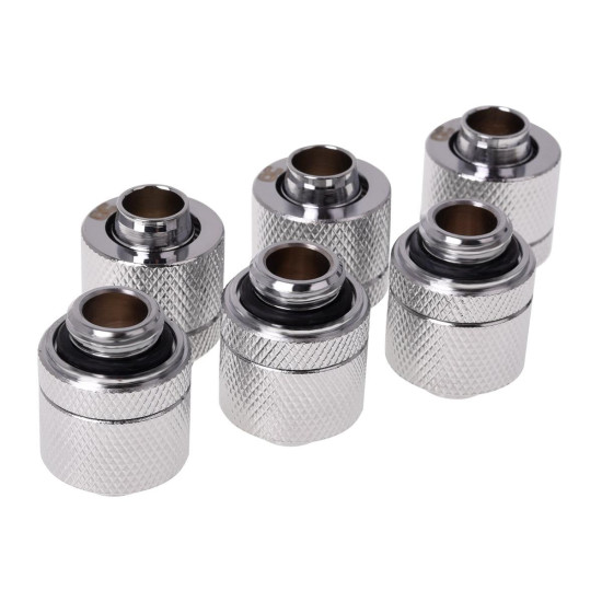 Alphacool HF 13/10 compression fitting G1/4 - chrome sixpack