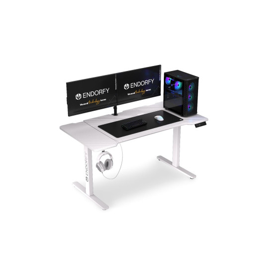 Gaming Desk ENDORFY - Atlas L Electric - Onyx White