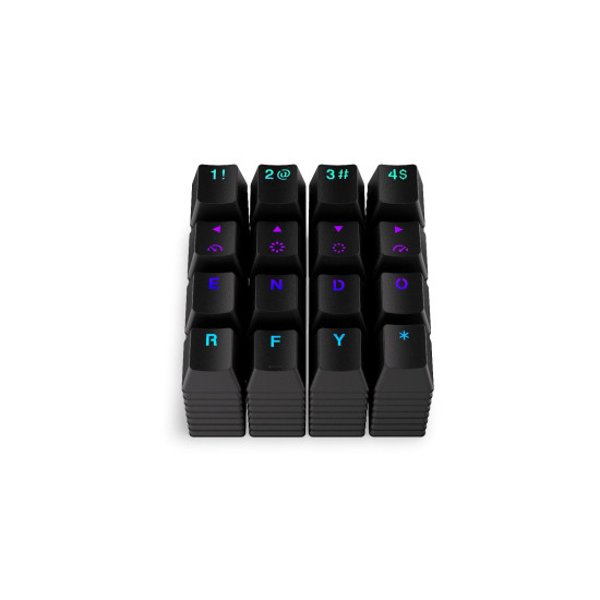 Keycaps ENDORFY - 124 pcs PBT - Black