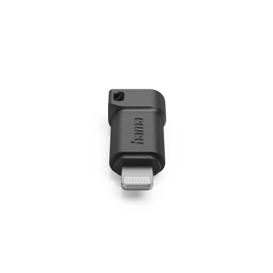 Hama USB-C Adapter to Apple Lightning Plug, MFI, black