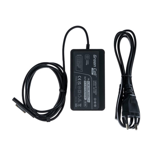 Notebook Power Supply MICROSOFT Pro 3/4/5/6 PRO 1706 65W 15V 4A  Microsoft Surface Laptop, Pro, Book, Go  GREEN CELL