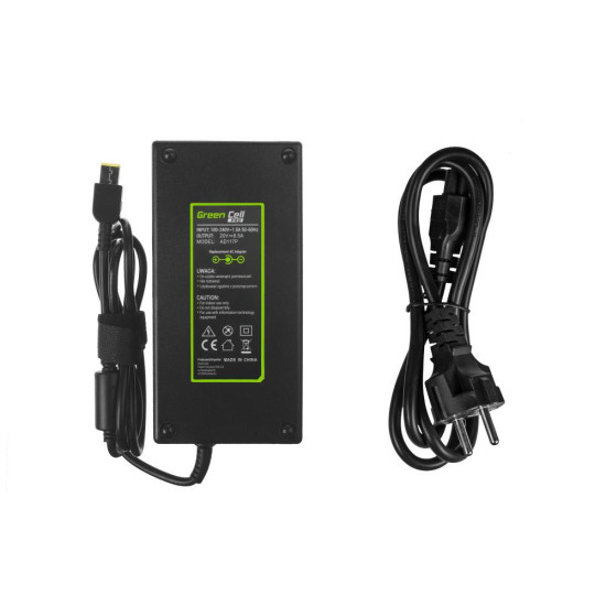 Notebook Power Supply PRO Charger / AC Adapter 20V 8.5A 170W for Lenovo Legion 5-15 15ARH05 15IMH05 17IMH05 Y530-15 Y540-15IRH Y540-17 Y720    GREEN CELL