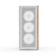 AeroCool кутия Case ATX - D501A White, Addressable RGB, Wood