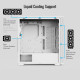 AeroCool кутия Case ATX - D501A White, Addressable RGB, Wood