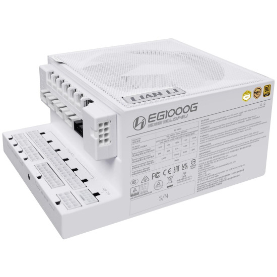 Power Supply Lian Li EDGE 1000W 80+ Gold PCIe 5.1, ATX 3.1 - White