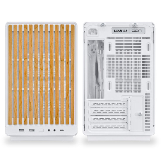Case Lian Li DAN A3-mATX Wood Edition White - Micro Tower
