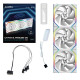 3Pack Fans Lian Li UNI FAN SL Wireless ARGB PWM - 120 mm White + Controller