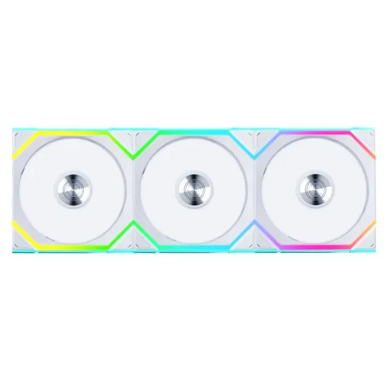 3Pack Fans Lian Li UNI FAN SL Wireless ARGB PWM - 120 mm White + Controller