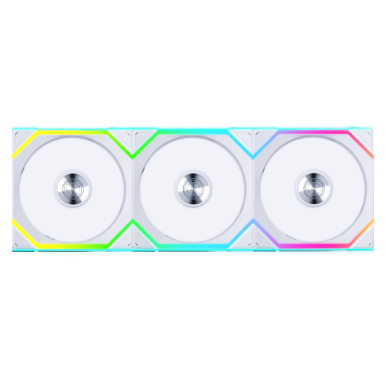 Triple Pack Lian Li UNI FAN SL Wireless ARGB PWM Reverse Blade - 120 mm White + Controller