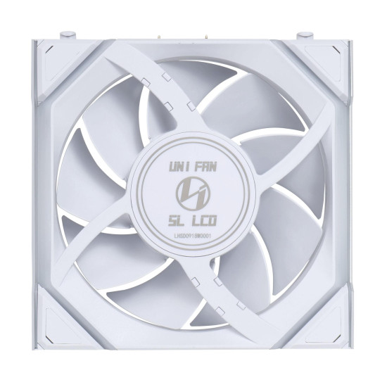Lian Li UNI FAN SL Wireless LCD ARGB PWM Fan - 120 mm White