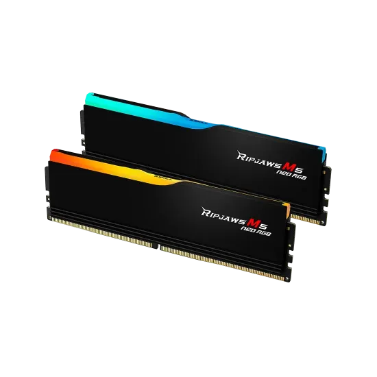 Memory G.SKILL Ripjaws M5 Neo RGB Black 64GB(2x32GB) DDR5-6000 - AMD EXPO