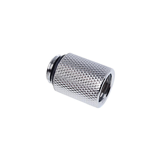 Alphacool Eiszapfen extension 20 mm G1/4 outer thread to G1/4 inner thread - chrome