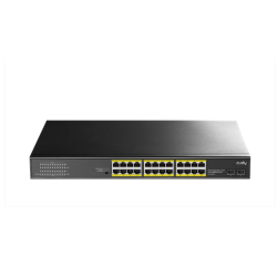 Switch Cudy GS1028PS2, 24 ports, 10/100/1000,  24× GbE with 802.3at/af PoE, 2× Uplink SFP, Default/VLAN/Extend Modes, for 19