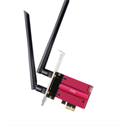 Ethernet Adapter Cudy WE9300, PCIe, Tri Band, 5.7 Gbps, 2.8 Gbps, 688 Mbps, WiFi, Bluetooth 5.4