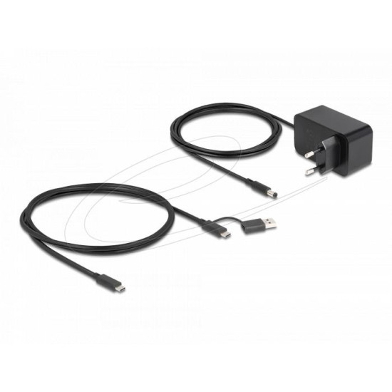 Delock 7 Port USB Hub with 4 Ports 10 Gbps and 4 Fast Charging Ports with Switch and Illumination