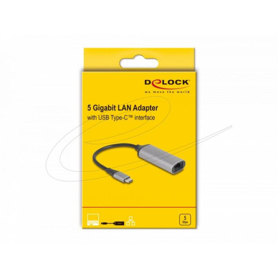 Delock USB Type-C™ Adapter to 5 Gigabit LAN