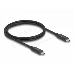 Delock USB 80 Gbps Cable USB Type-C™ male to male 16K 60 Hz PD 3.1 240 W E-Marker coaxial 1 m black