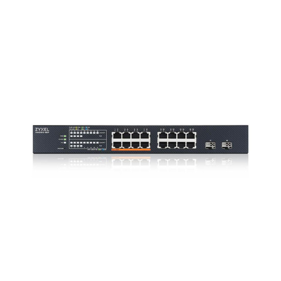 Switch ZyXEL XMG1915-18EP,  16-port 2.5GbE Smart Managed PoE Switch with 2 SFP+ Uplink