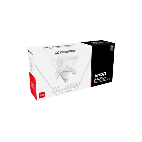 Graphic card PowerColor Radeon RX 9070 XT Hellhound White 16GB GDDR6