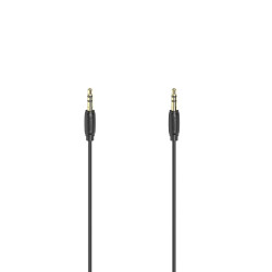 Hama Audio Cable, 3.5 mm Jack Plug - Plug, Stereo, Gold-Plated, Ultra-thin, 0.5