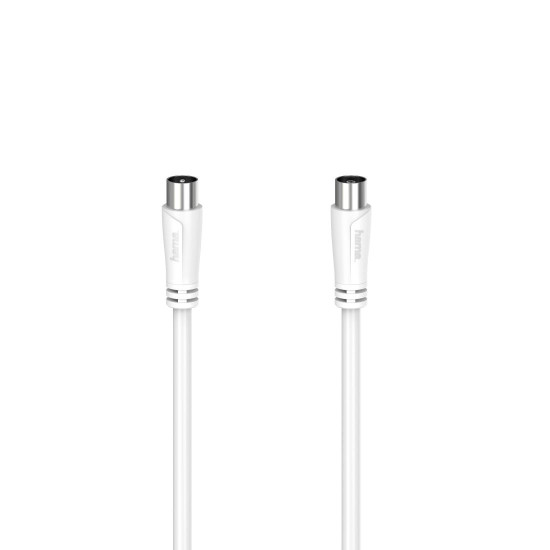 Hama Antenna Cable, Coax Plug - Coax Socket, 1.5 m, 90 dB